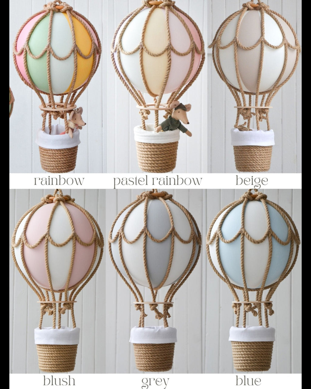 Hot Air Balloon Hanging (Size S) image 5