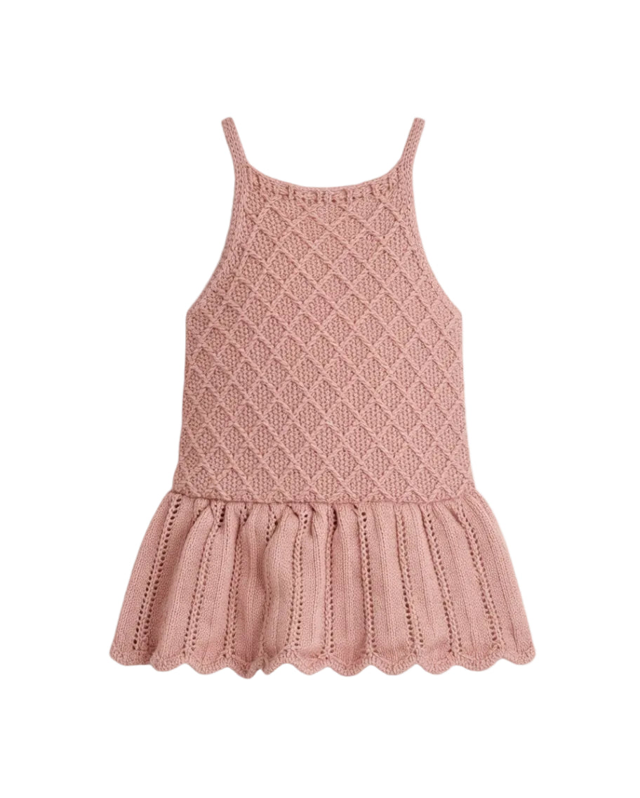 Dusty Pink Skirt Romper