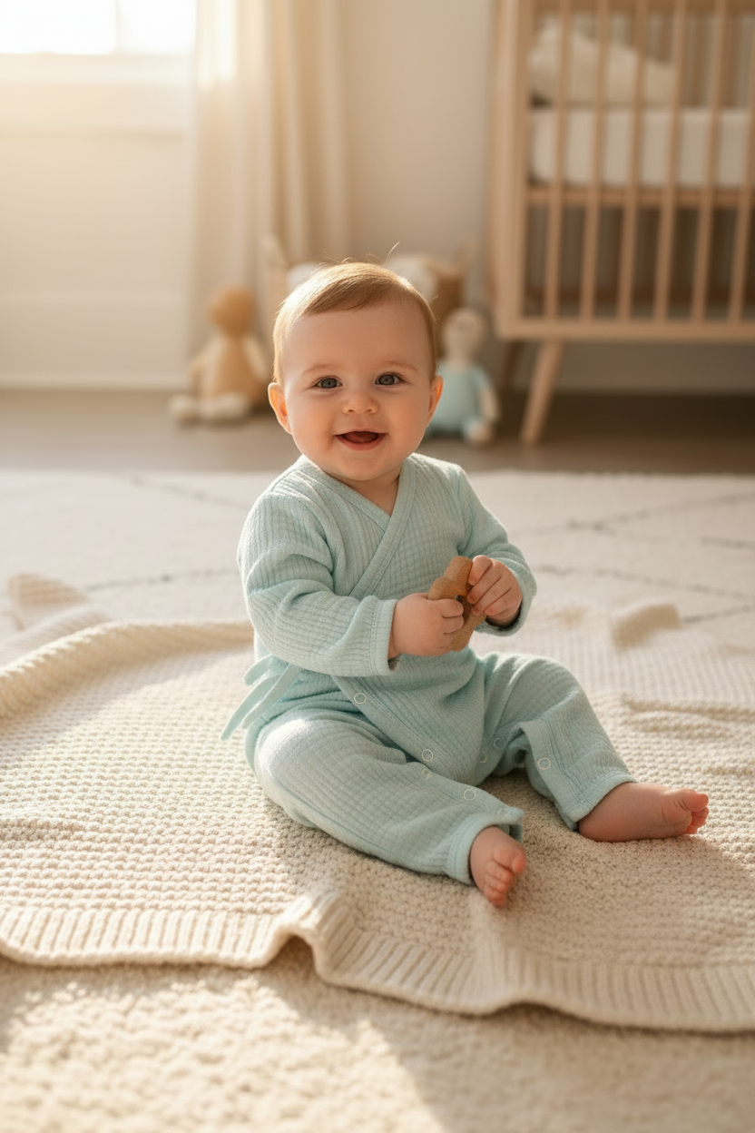 Soft Gauze Cotton Newborn Jumpsuit