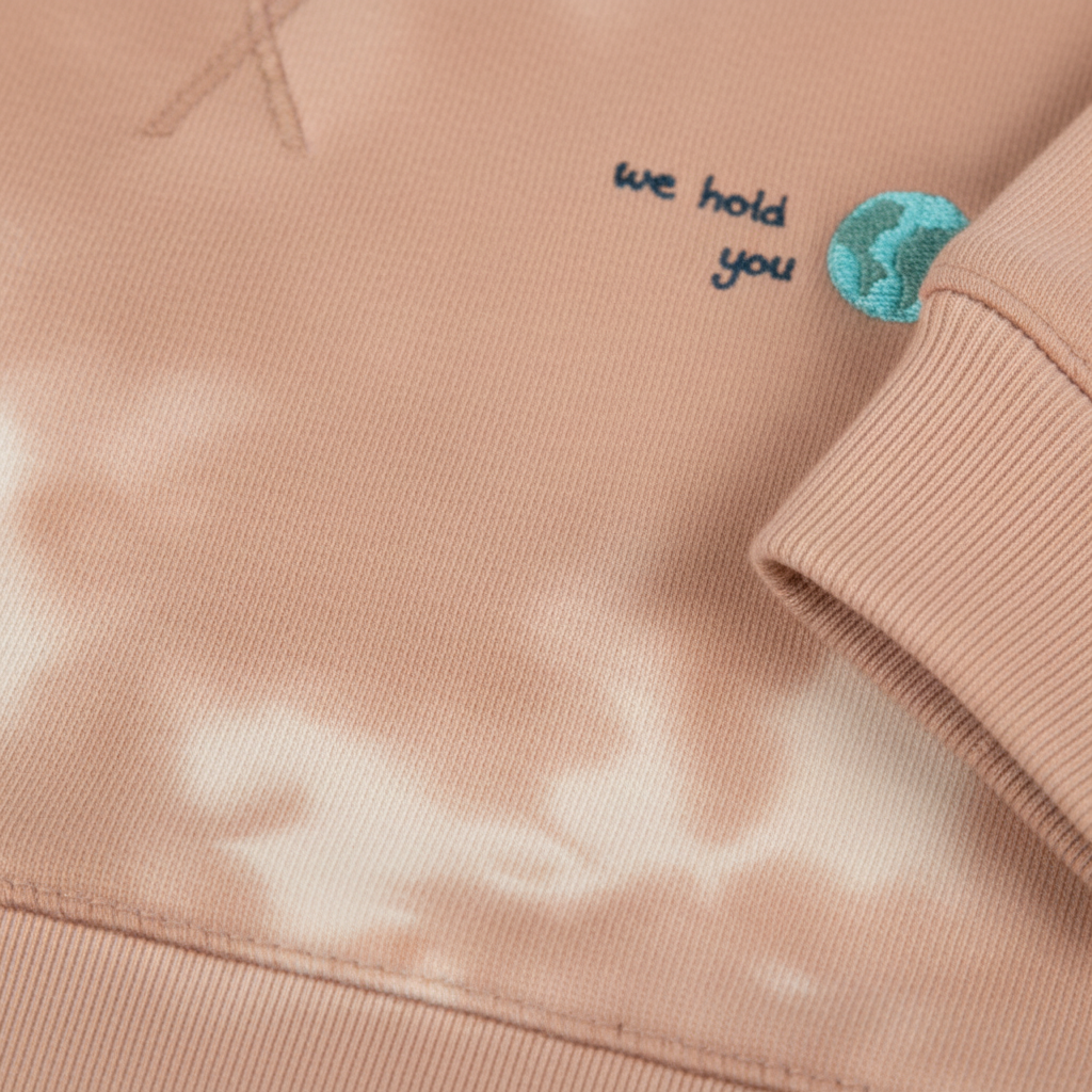 Babies Beige Batic Sweatshirt & Pants Set