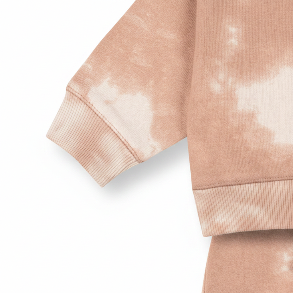Babies Beige Batic Sweatshirt & Pants Set