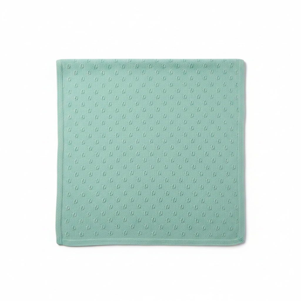Openwork Tricot Newborn Blanket