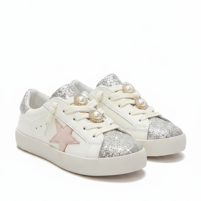 Jolene Pearl Charm Sneakers