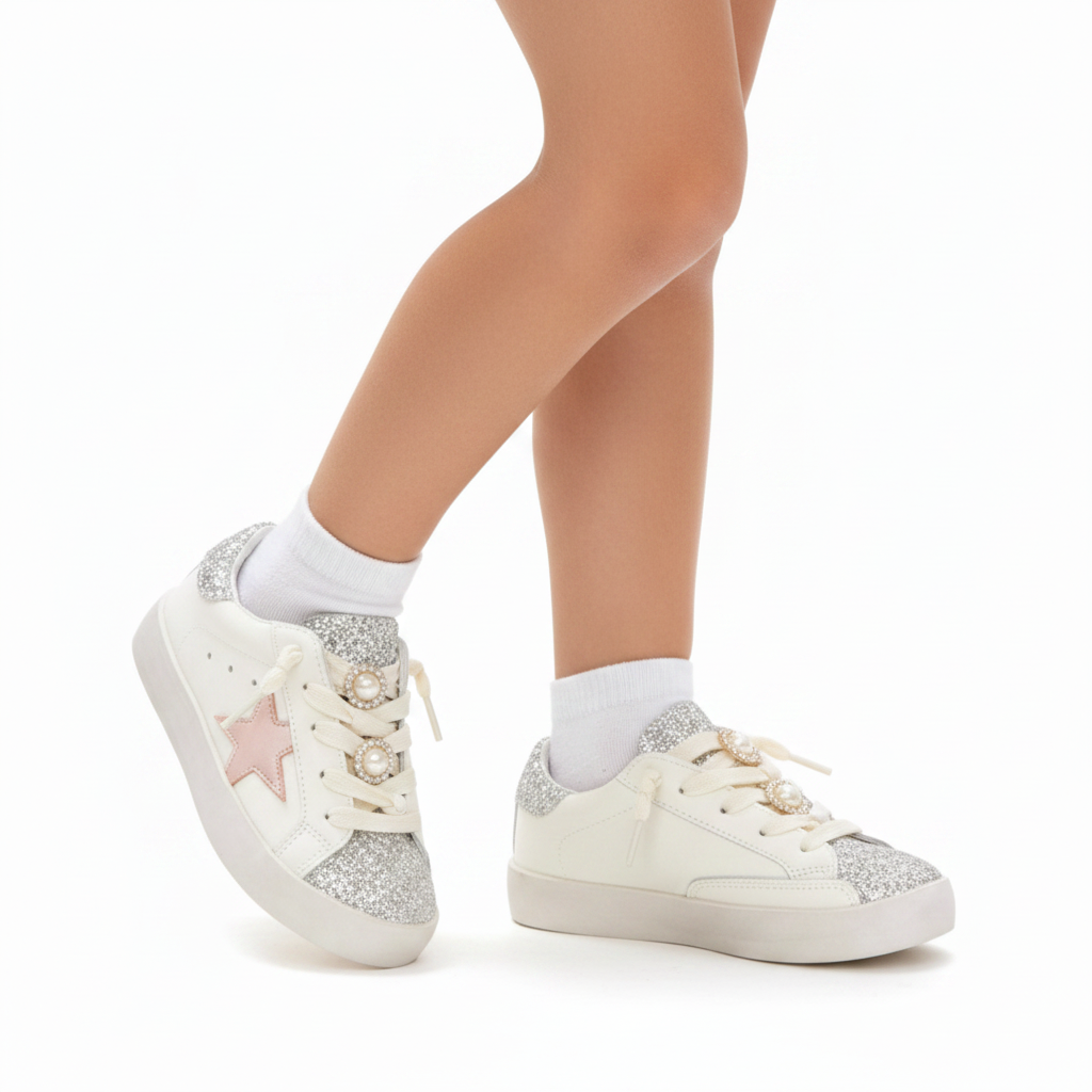 Jolene Pearl Charm Sneakers
