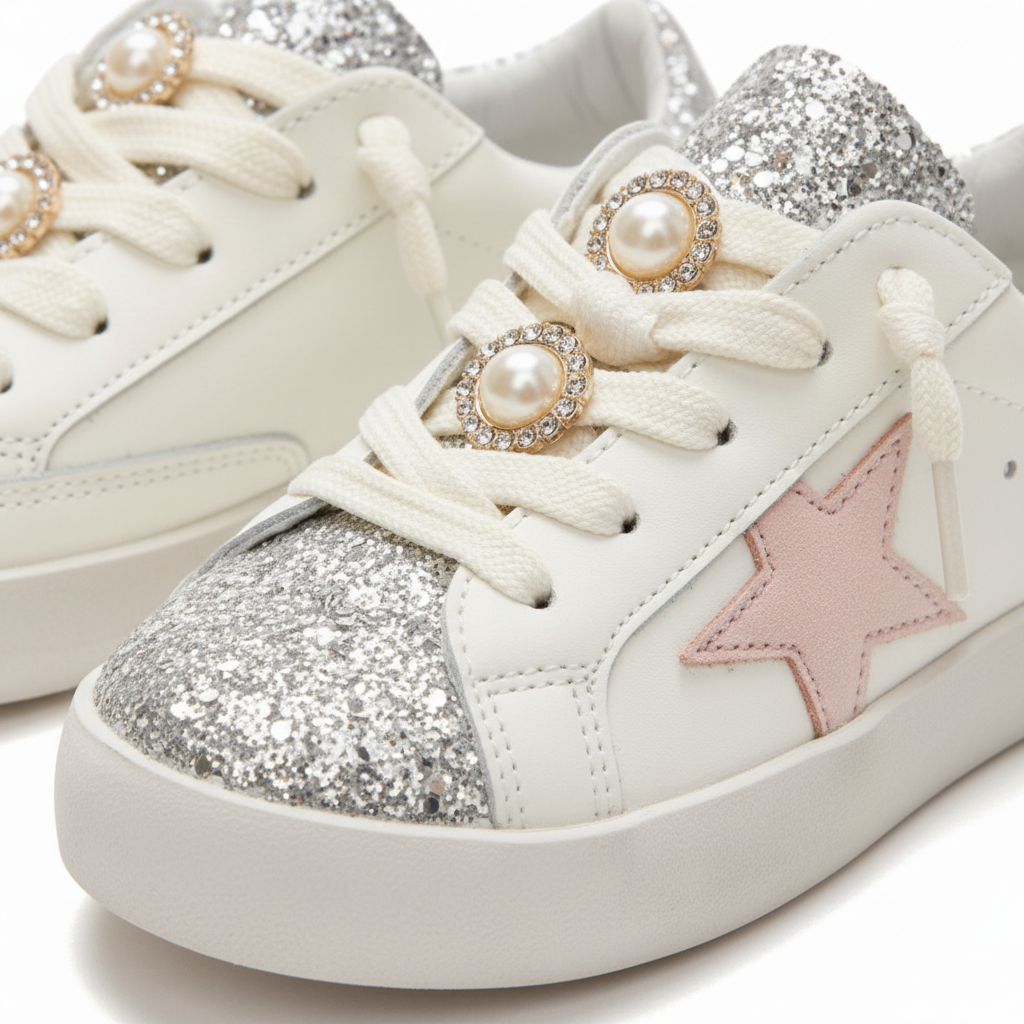 Jolene Pearl Charm Sneakers