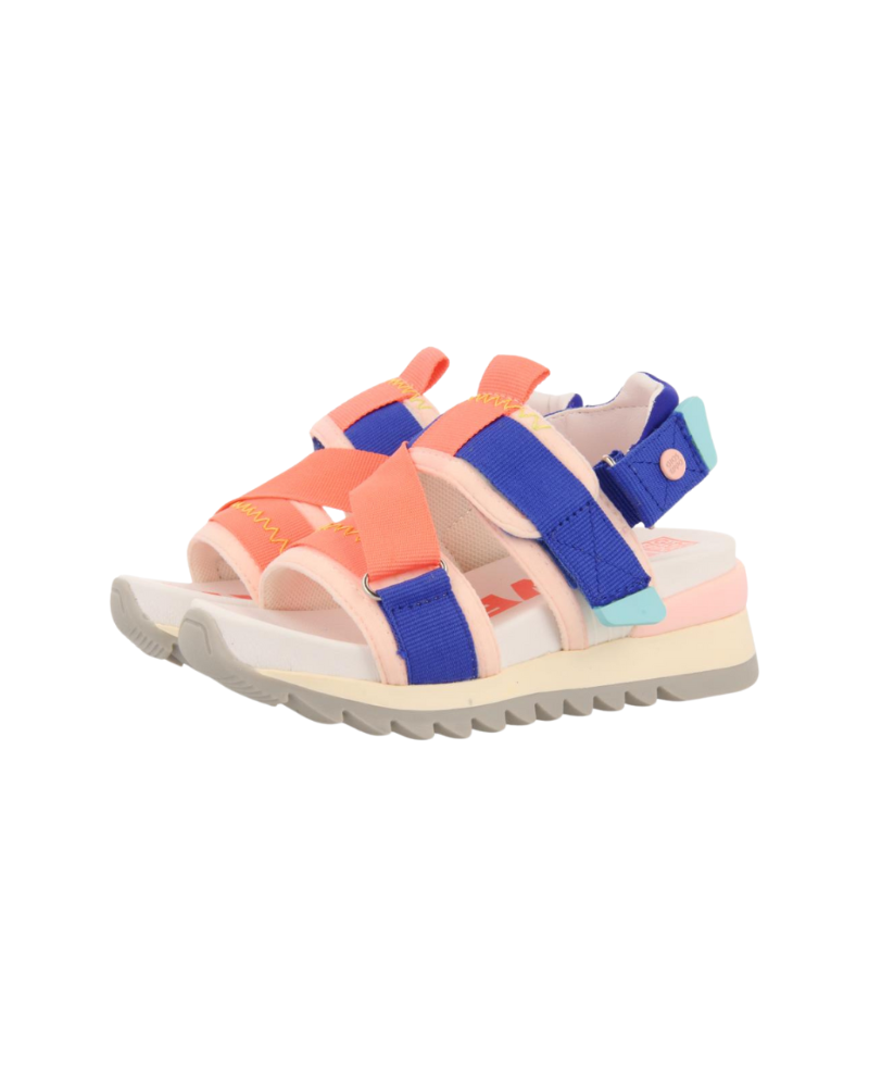 Bundall girls mesh sandals with adjustable white straps image 0