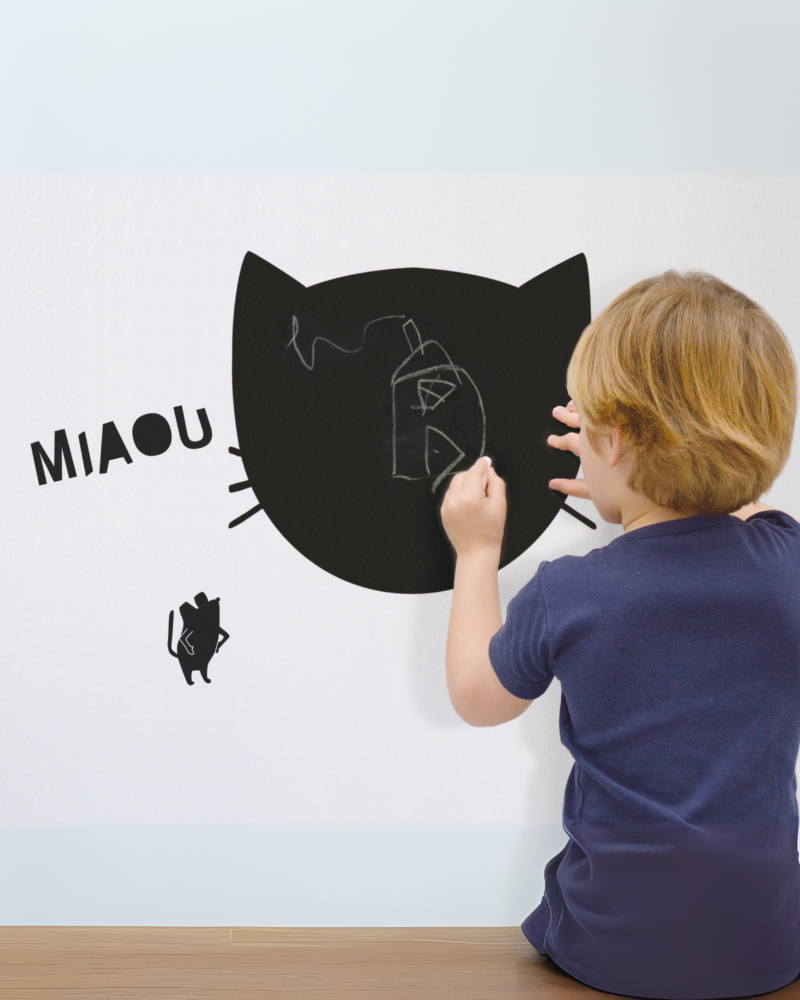 Sticker - Ardoise Miaou image 0