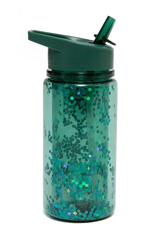 Drinking bottle glitter - Green image