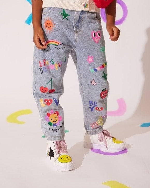 Happy Graffiti Art Jeans   image 0