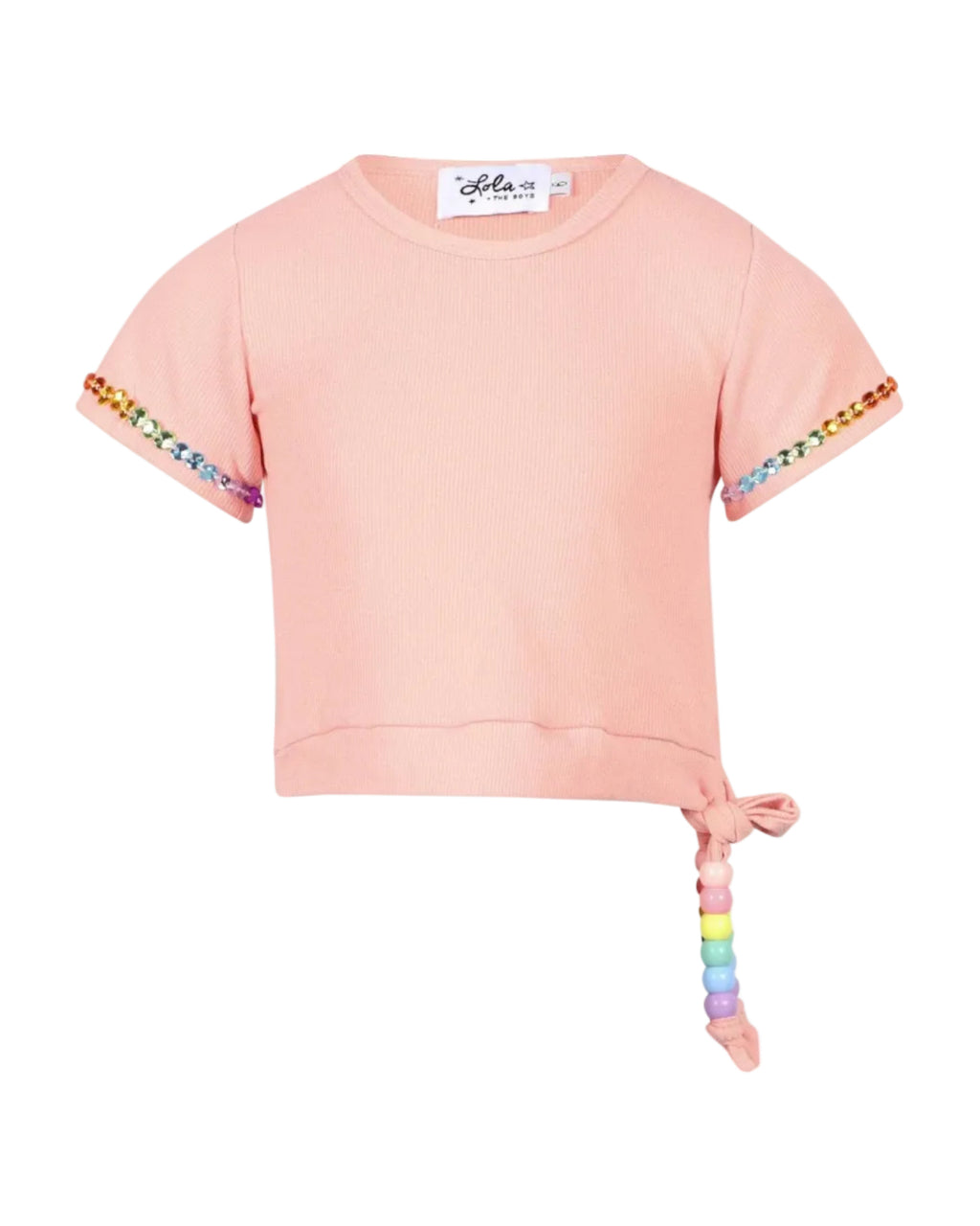 Peach Candy Beaded Short Set image 1