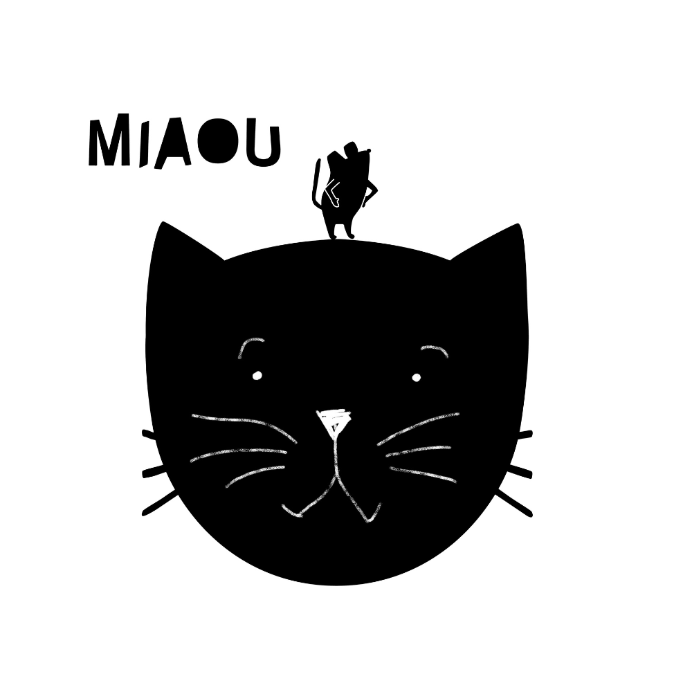 Sticker - Ardoise Miaou image 1