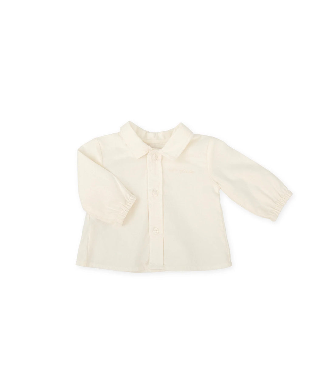WHITE VIYELA SHIRT FOR BABY image 2