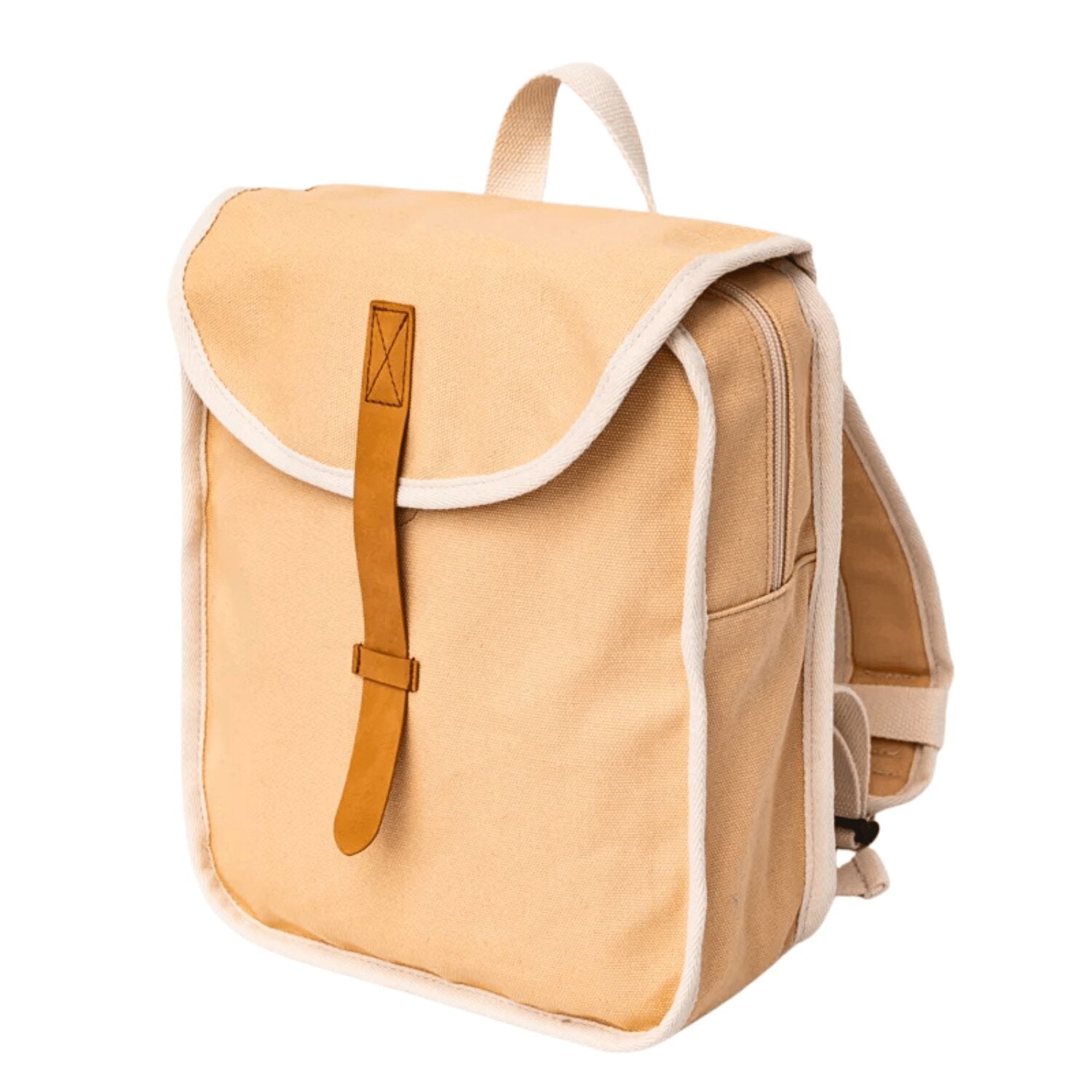 Recycled cotton backpack - Beige image