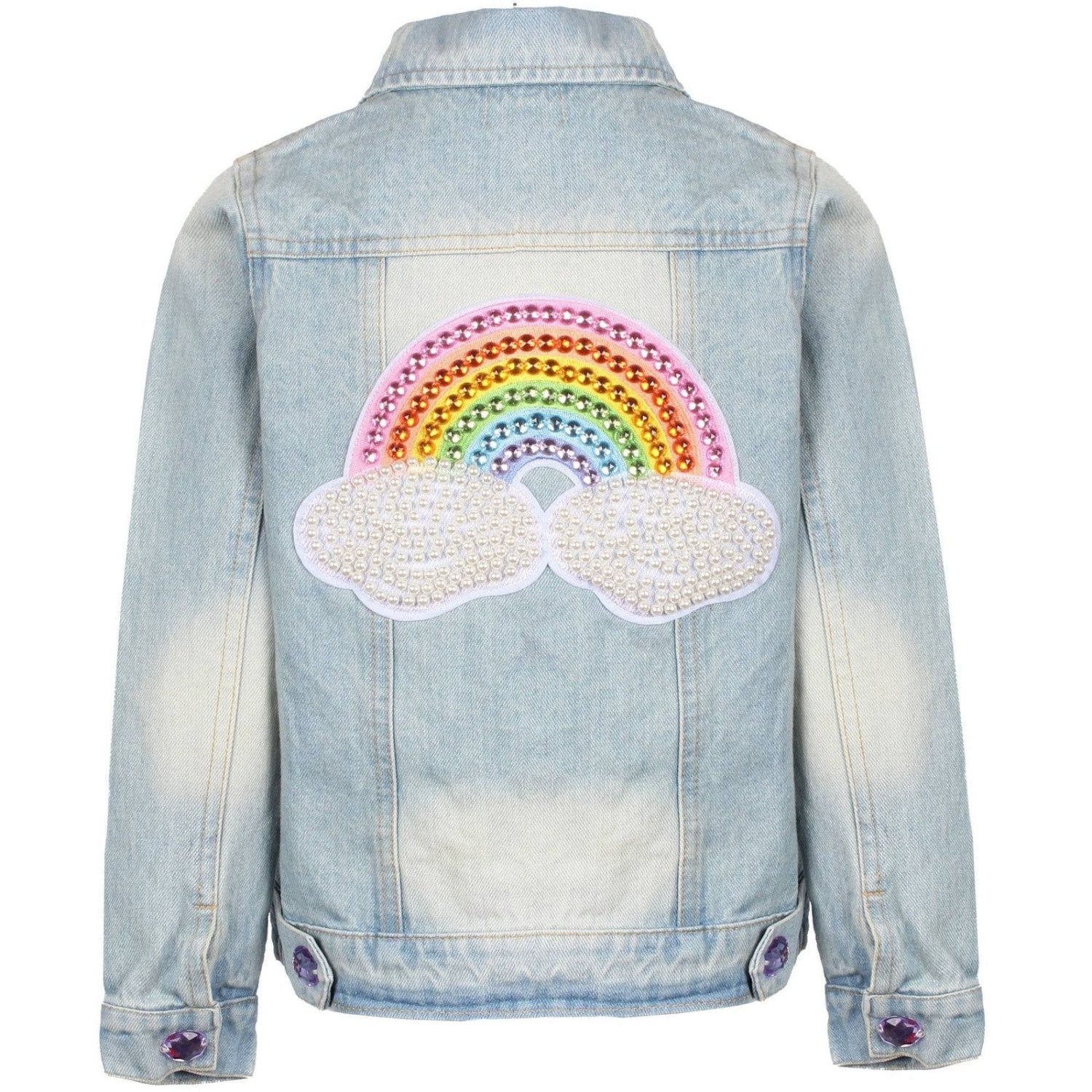 Rainbow Pearl Denim Jacket   image 4