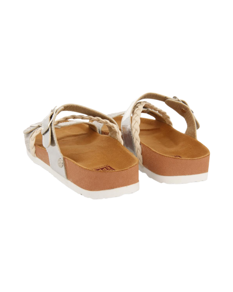 Macasar Girls Silver Footbed Sandals image 3
