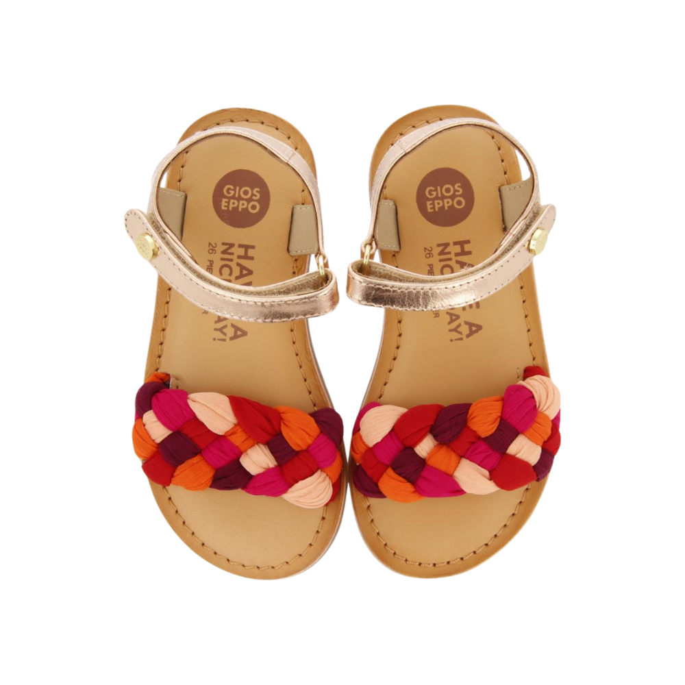Lailly Girls Sandals With Fuchsia Vamps image 2