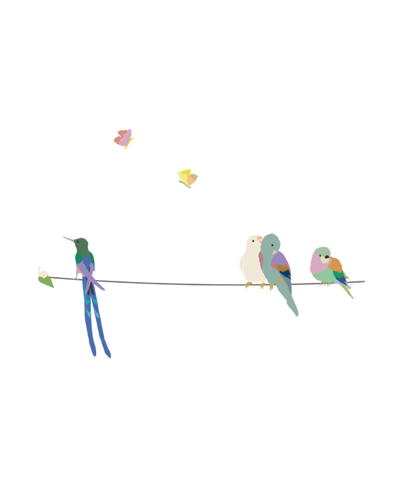 With the birds - Wallborder image 2