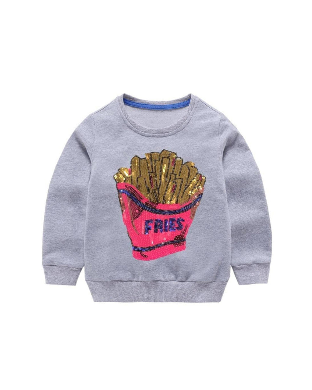 French Fries Grey Sweatshirt image 2