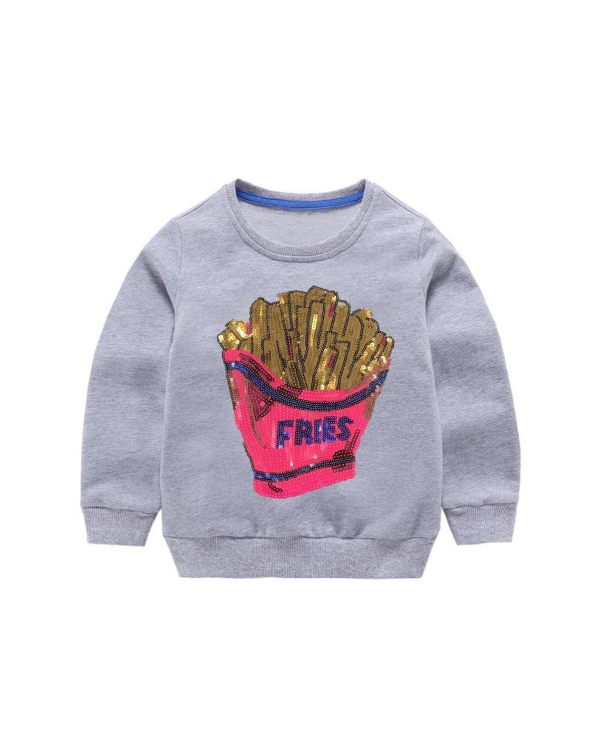 French Fries Grey Sweatshirt image 2