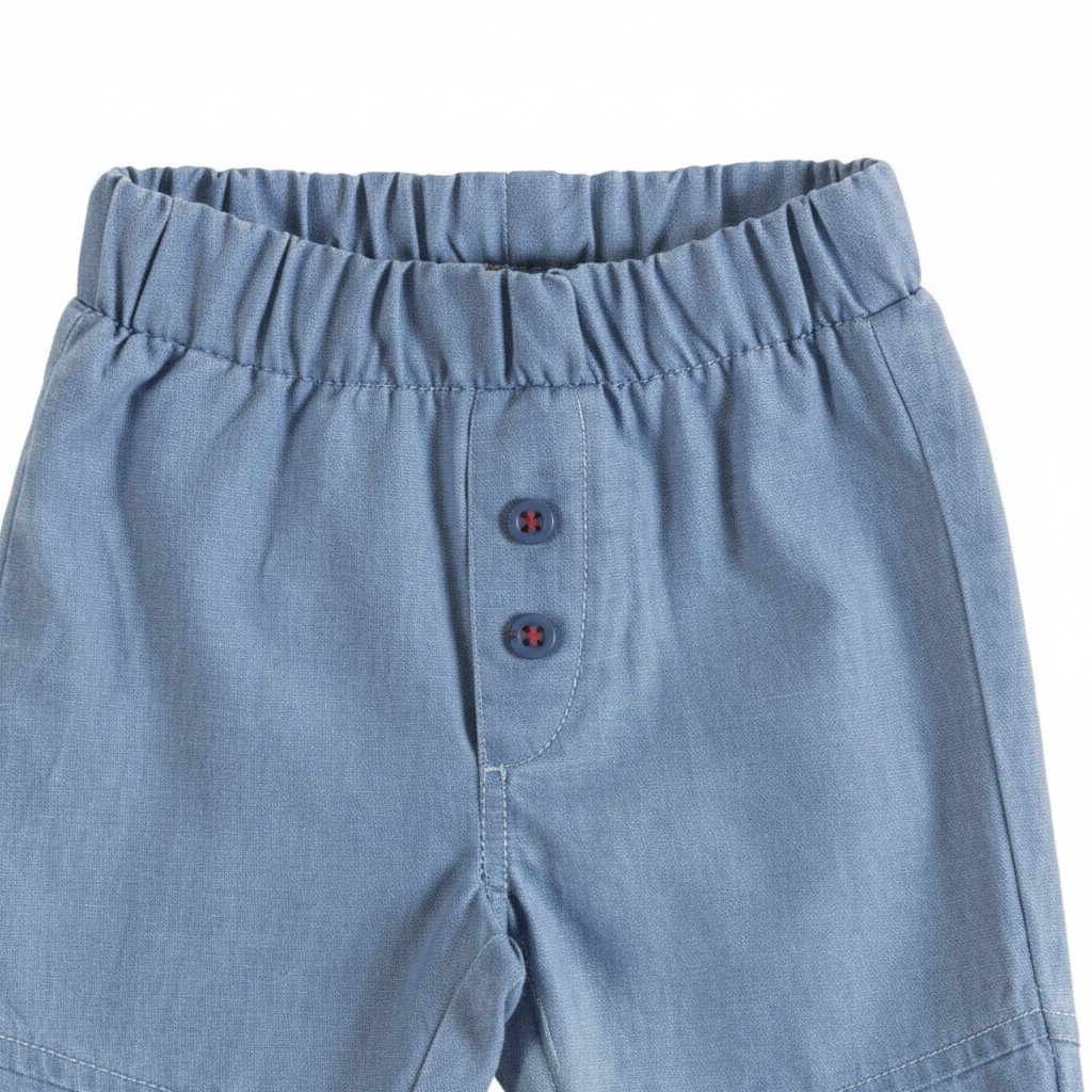Stitched Pants Chambray Denim