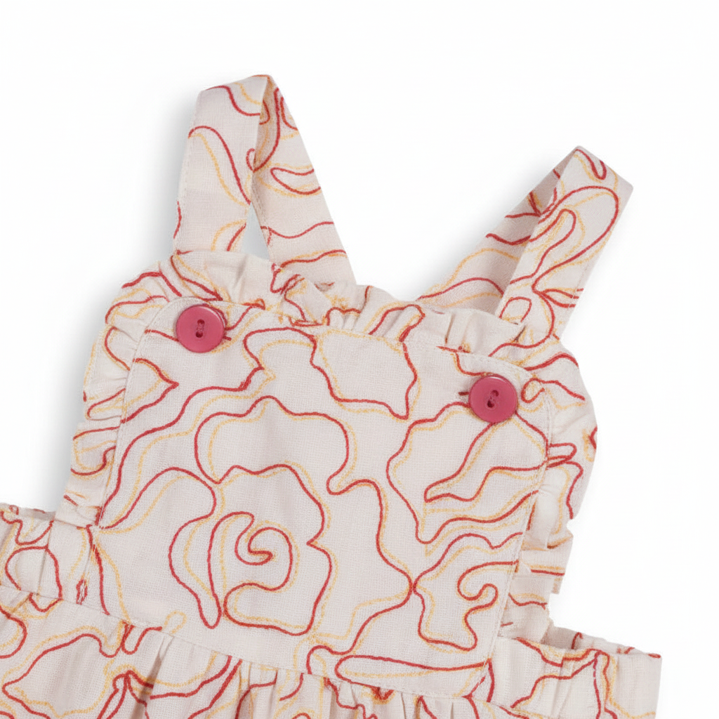 Dungarees Embroidered Azalea
