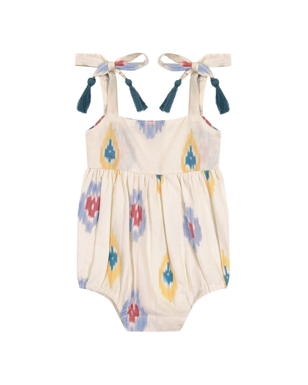 Zoe Shoulder Tie Baby Romper - Multicolor, 12 - 18 m image