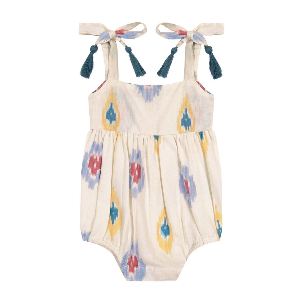 Zoe Shoulder Tie Baby Romper - Multicolor, 18 - 24 m image