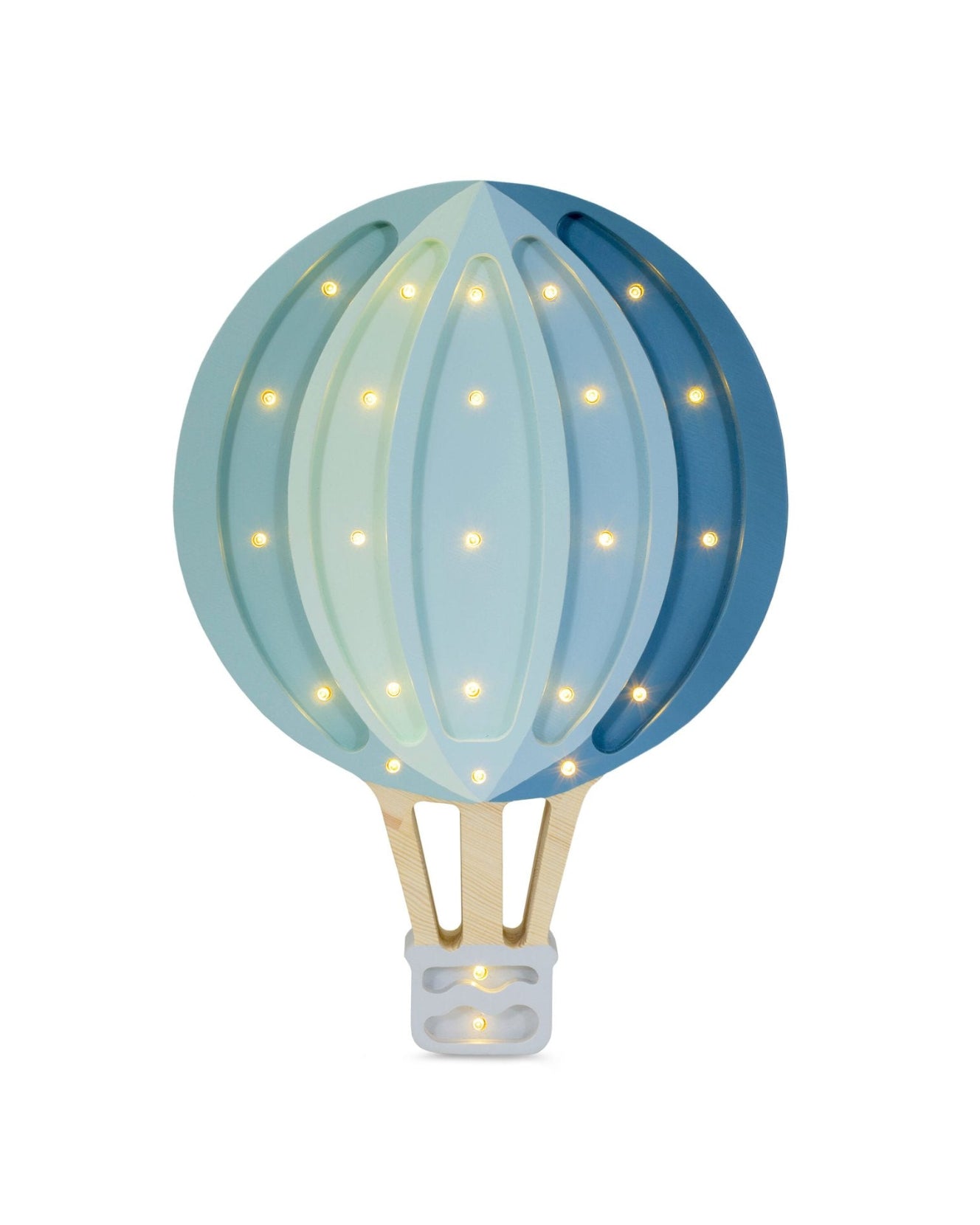 Hot Air Baloon Lamp Blue Rainbow image 4