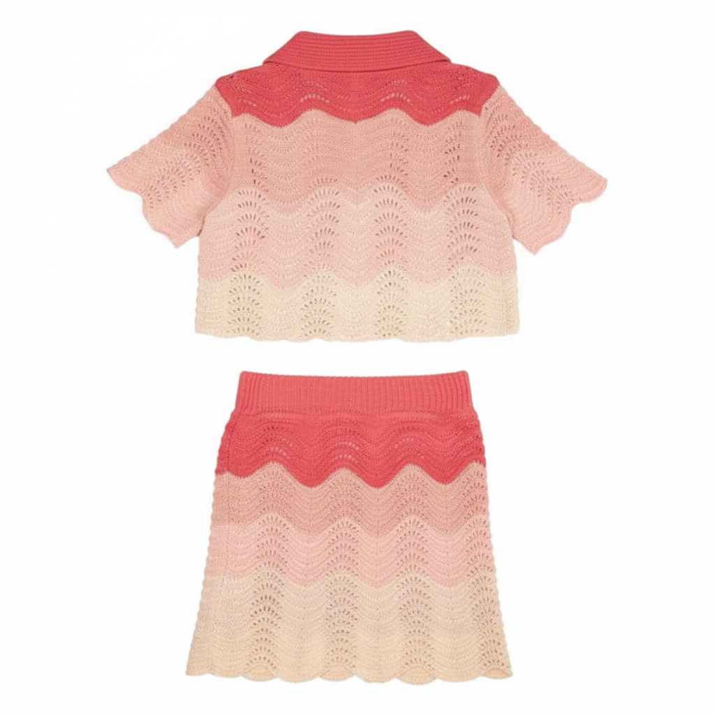 Portofino Crochet Top And Skirt Set