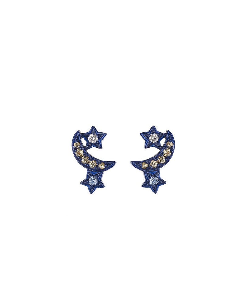 Midnight Lunar Cluster Earrings image 0