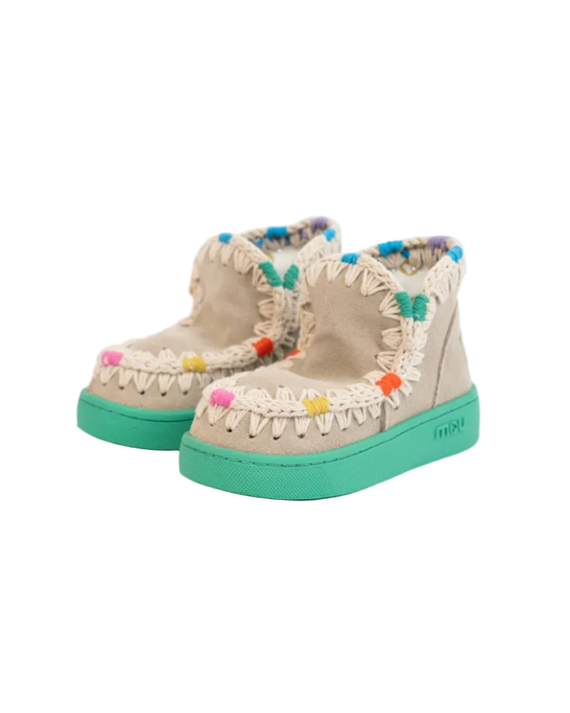 Summer Eskimo Sneaker Kid Multicolor Stitching