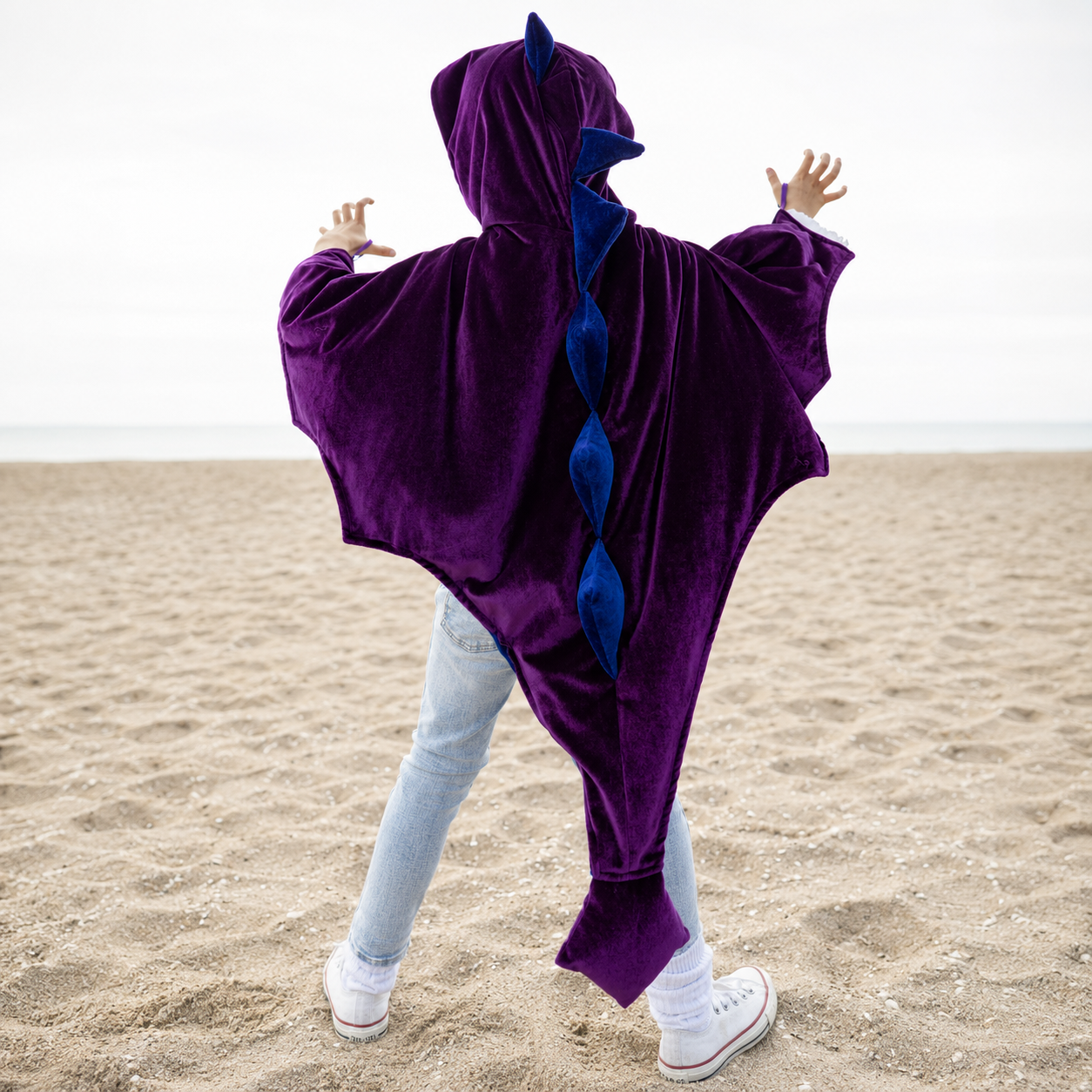 Velvet Dragon Costume Purple &Amp; Blue
