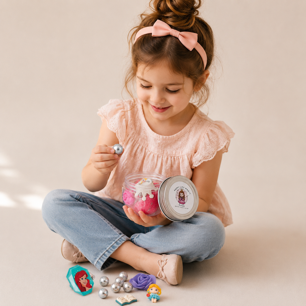 Magic Play Dough Jars, Princess