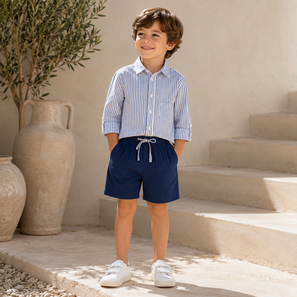 Remi Boy's Button Front Shirt