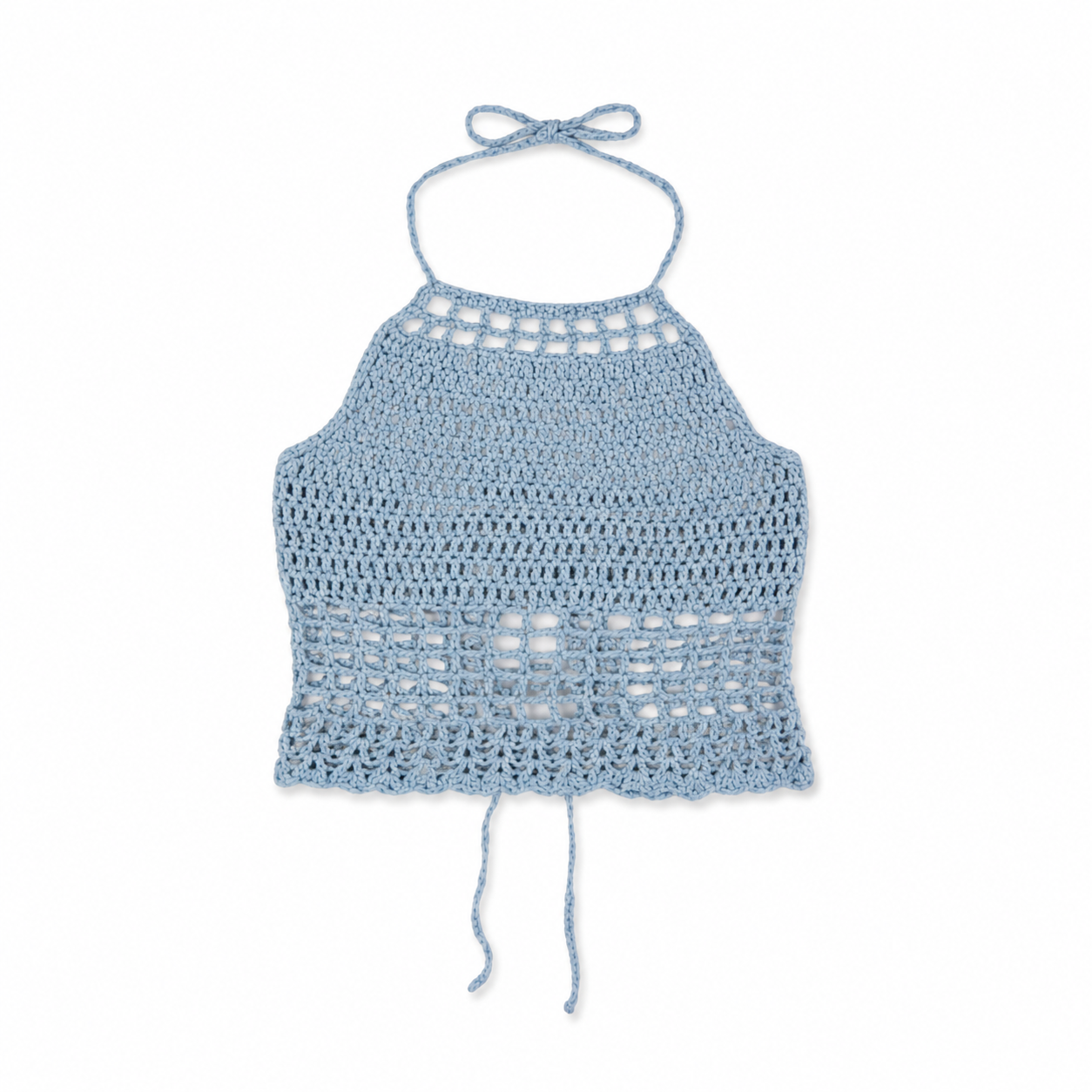 Blue Crochet Top