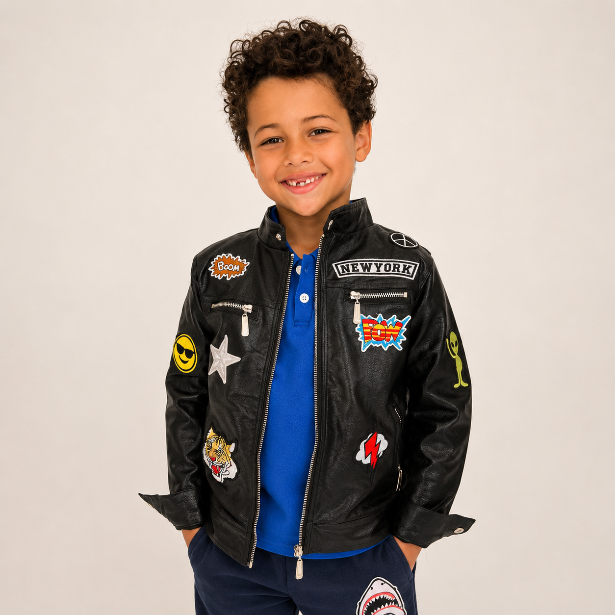 All About The Patch Vegan Leather Jacket