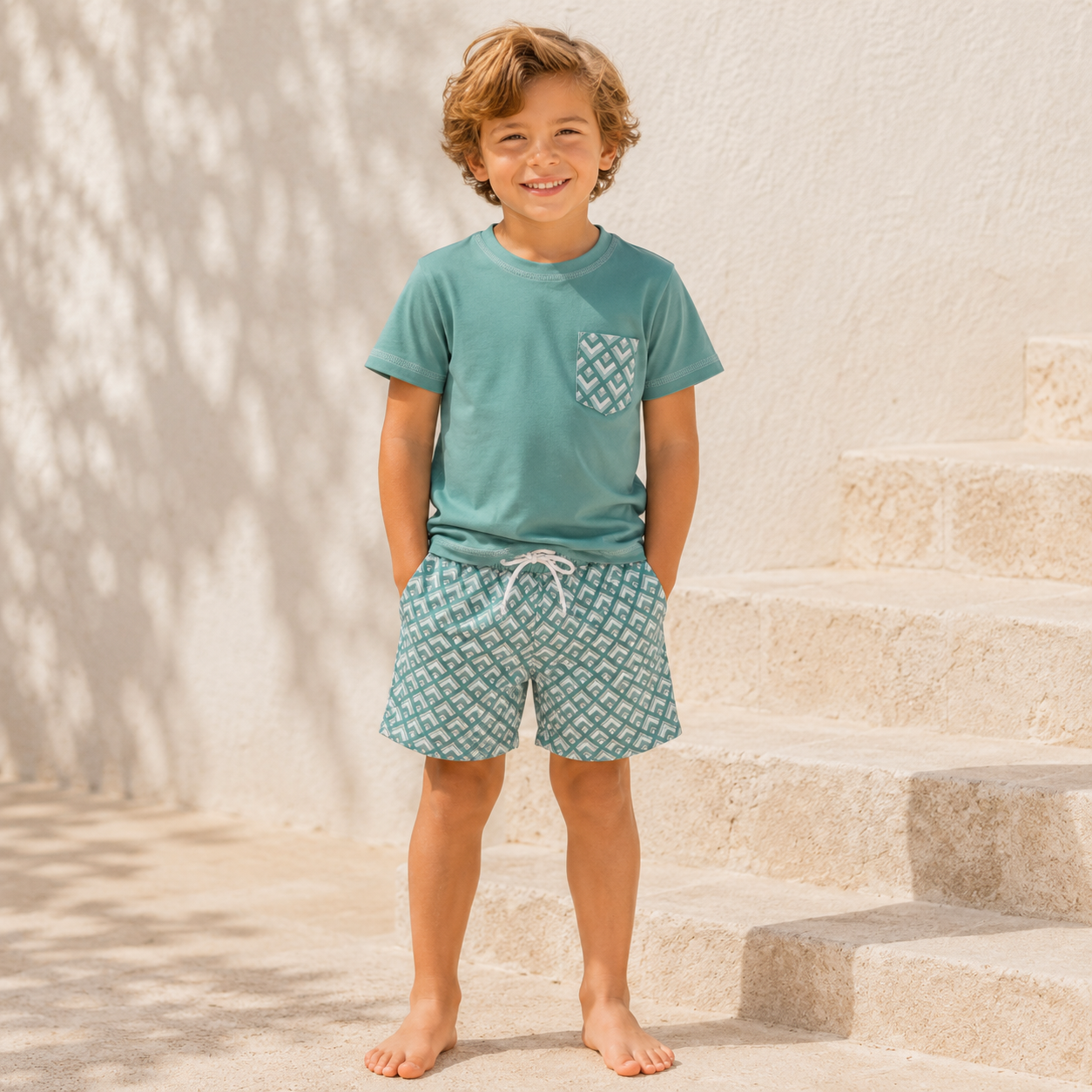 BOYS TRUNK BICOLOR