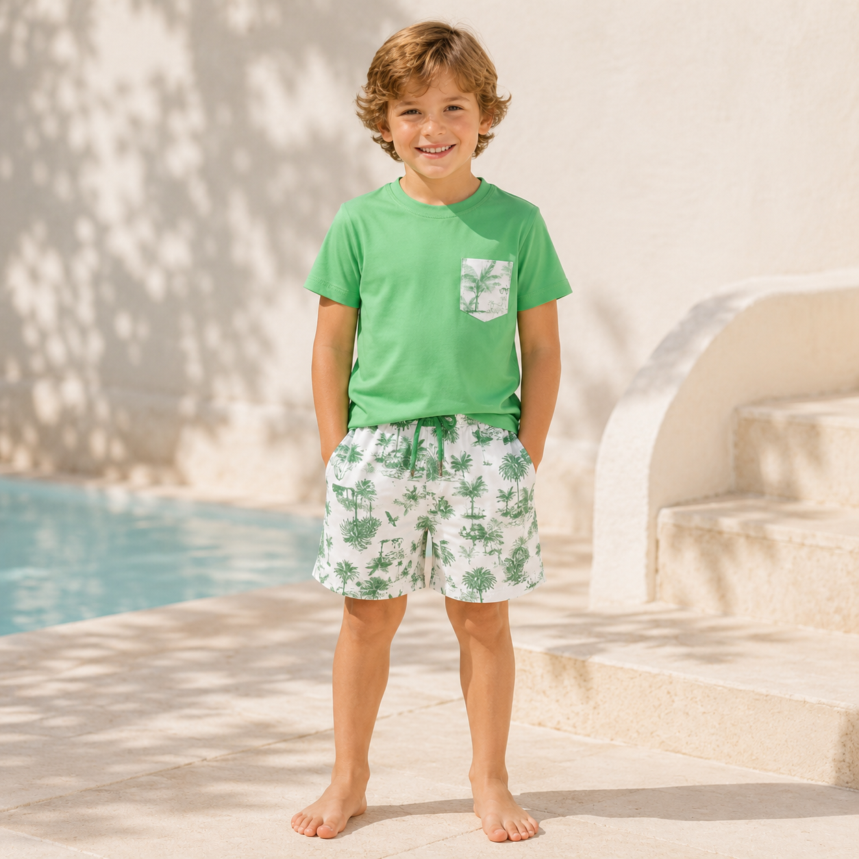 BOYS TRUNK BICOLOR