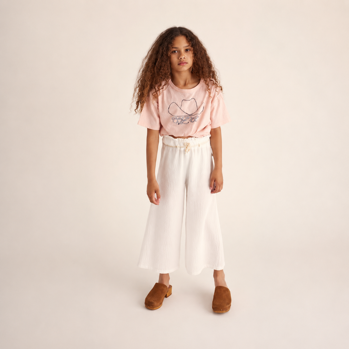 Soft Gauze Wide Pants - Sena