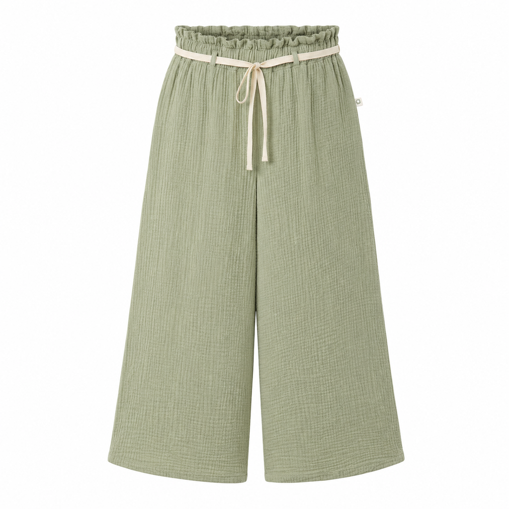 Soft Gauze Wide Pants - Sena