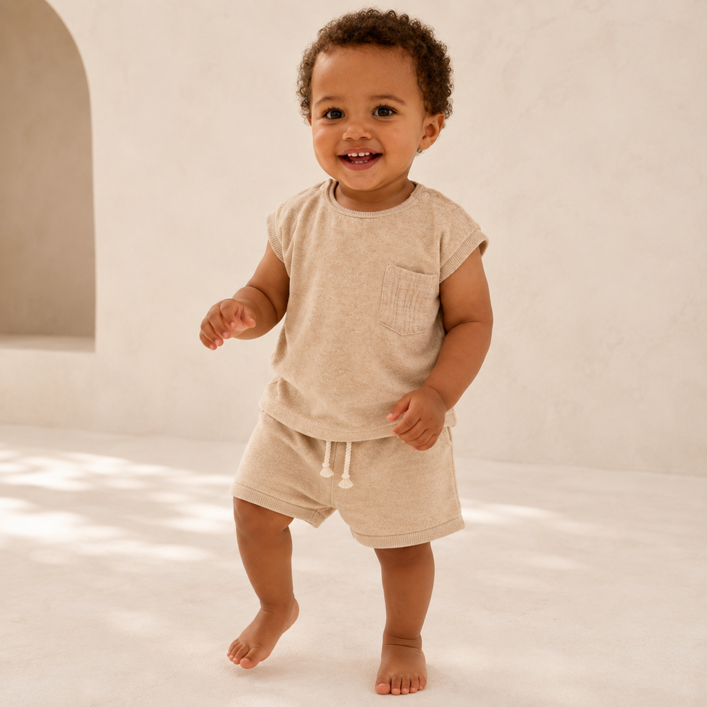 Soft Terry Cloth Baby Shorts