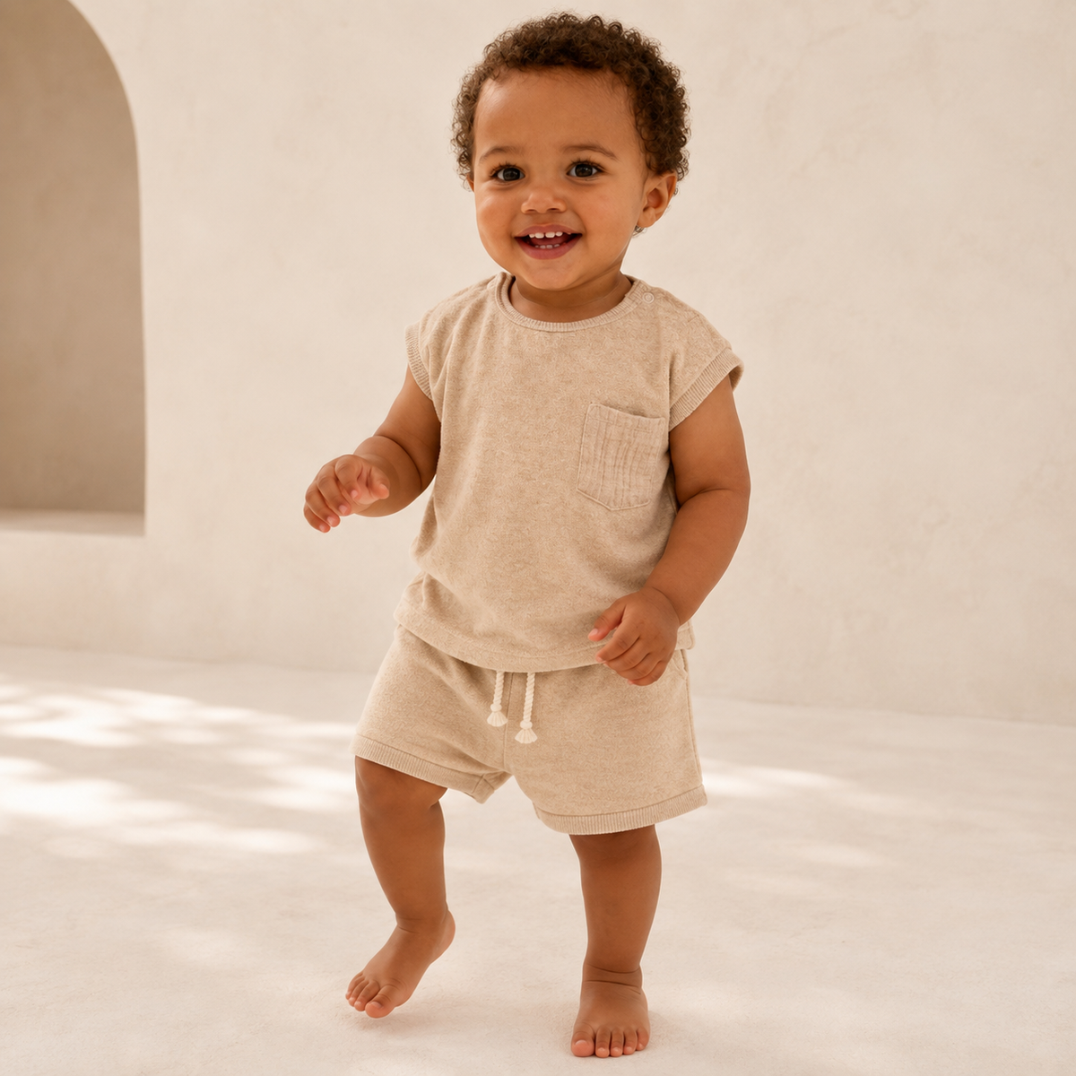 Soft Terry Cloth Baby T-Shirt