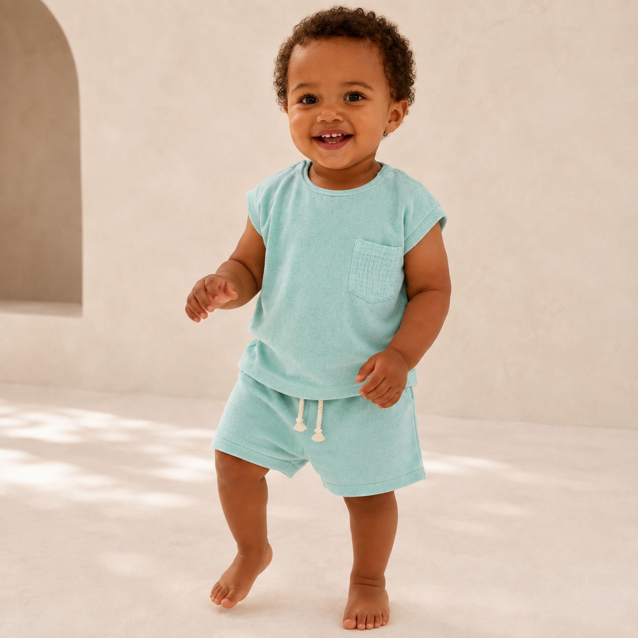 Soft Terry Cloth Baby Shorts