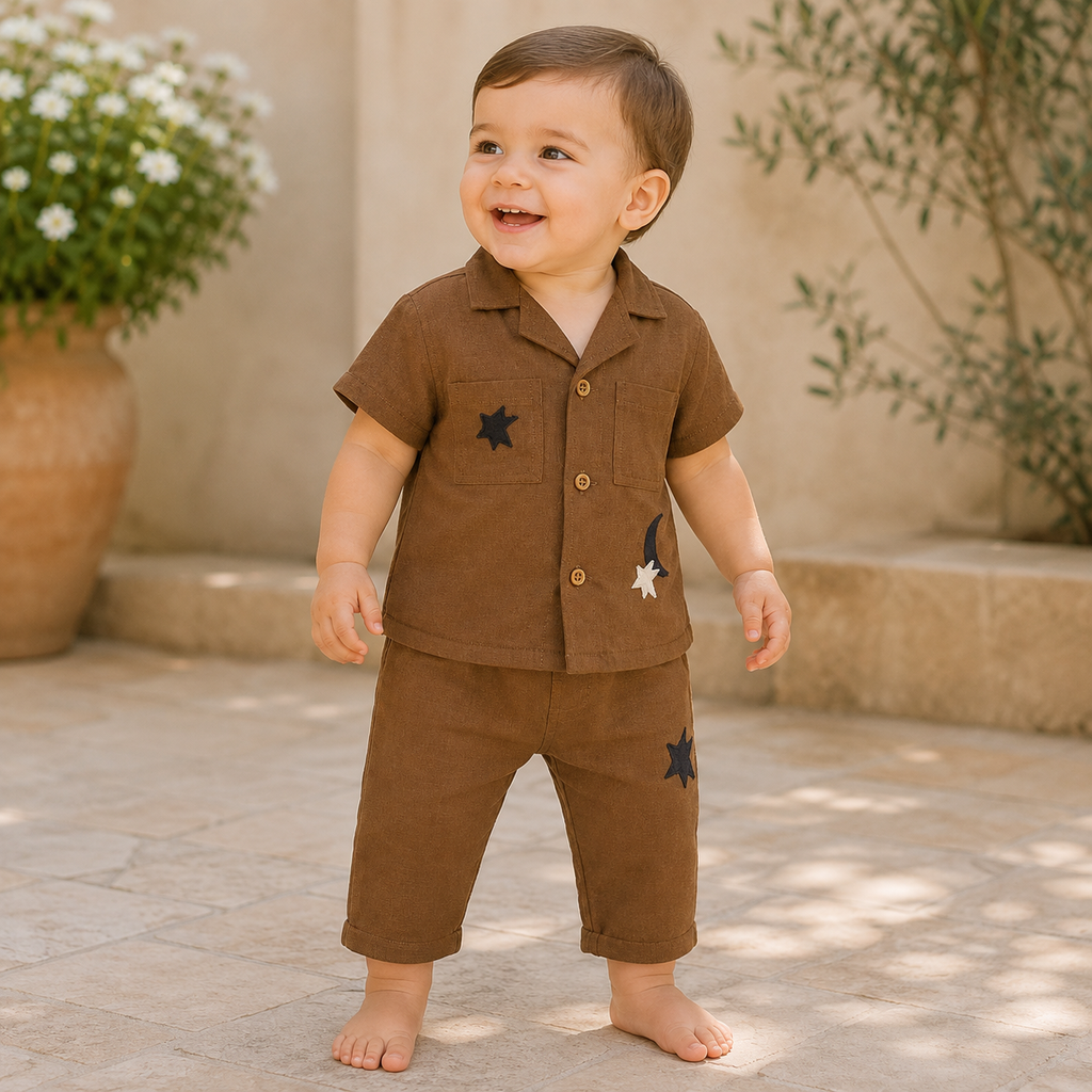 Stitched Pants Linen Hazel