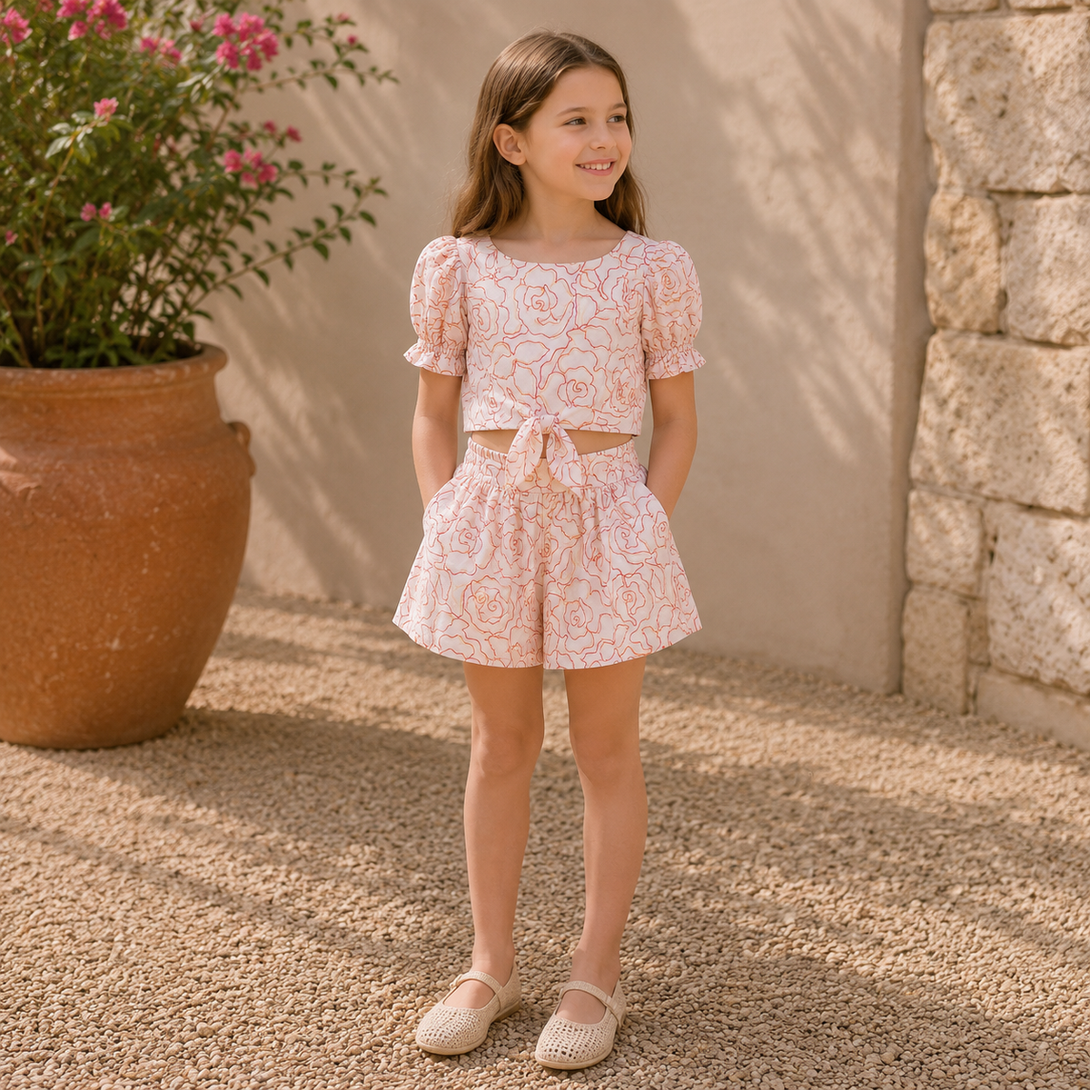 Skirt Embroidered Azalea