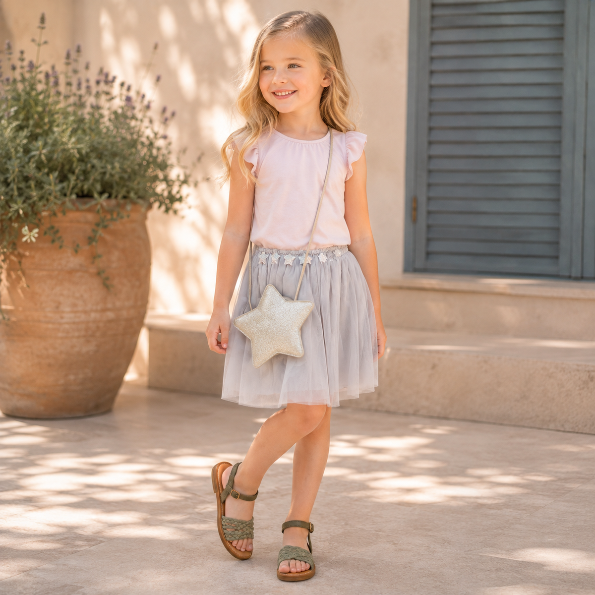 Glitter Star Bag | Champagne Gold