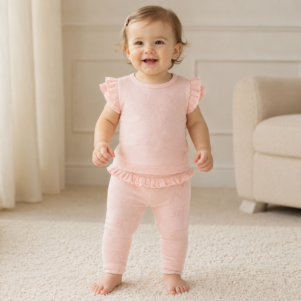 Ribbon Jacquard Leggings