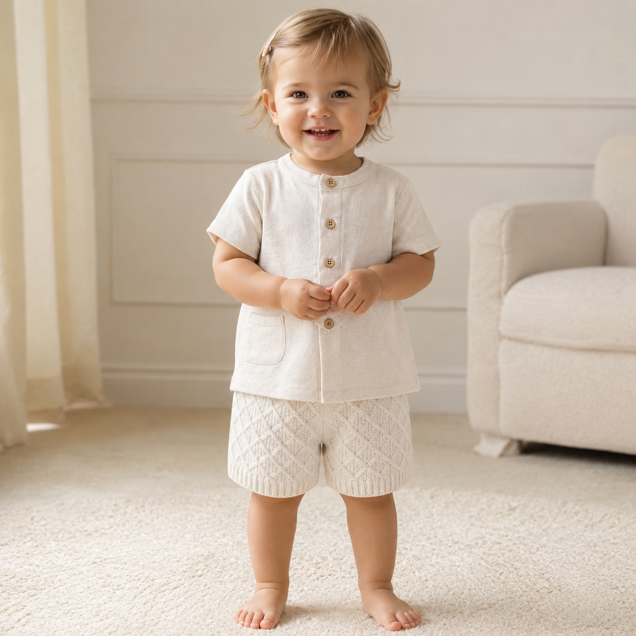 Ivory Rhombus Short
