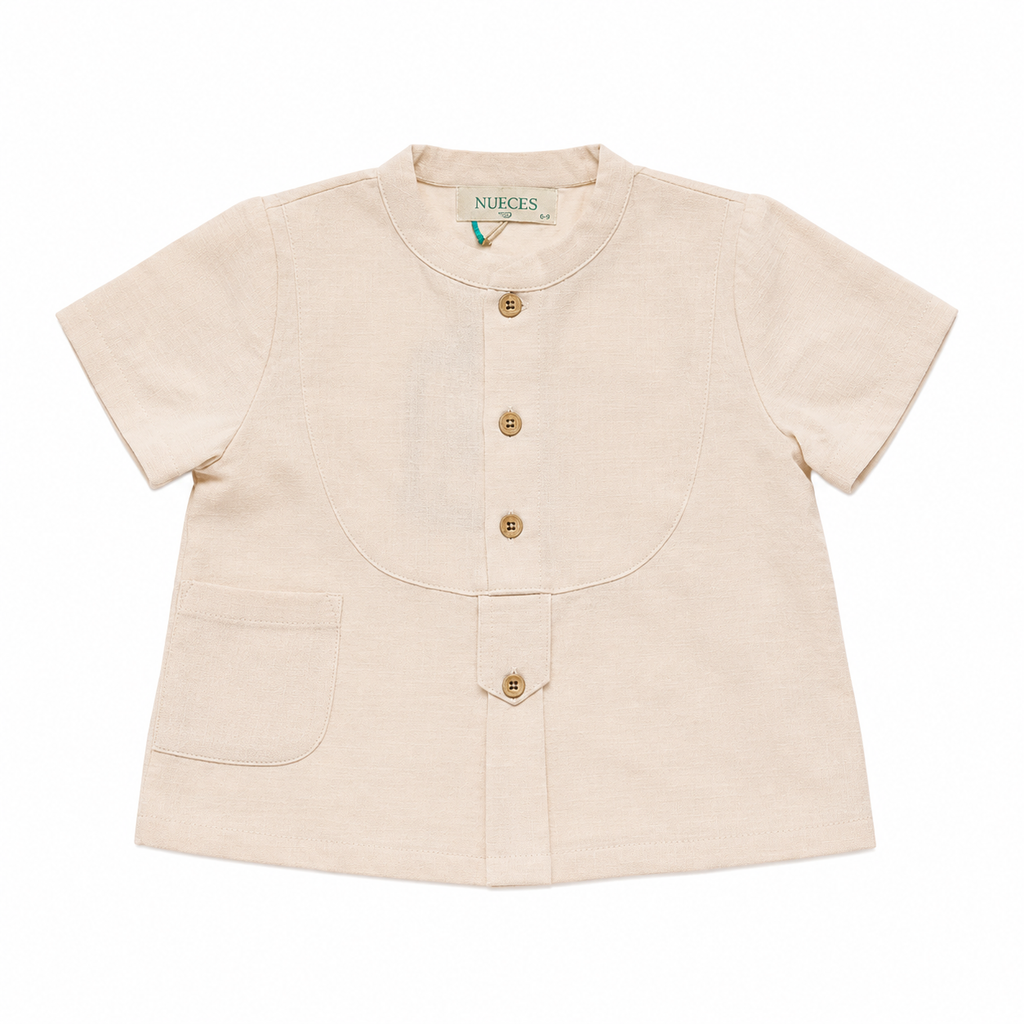 Ivory Rice Freedom Mao Shirt