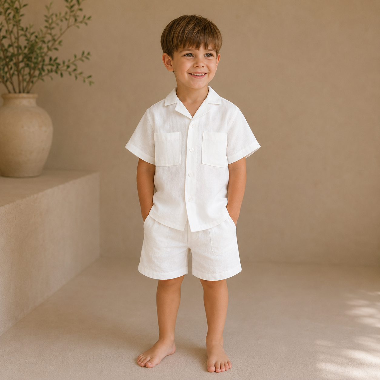 Shirt Linen Pear Sorbet